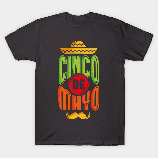 Cinco De Mayo Sombrero Mexico T-Shirt by ghsp